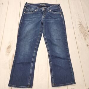 Silver suki mid capri crop jeans pants